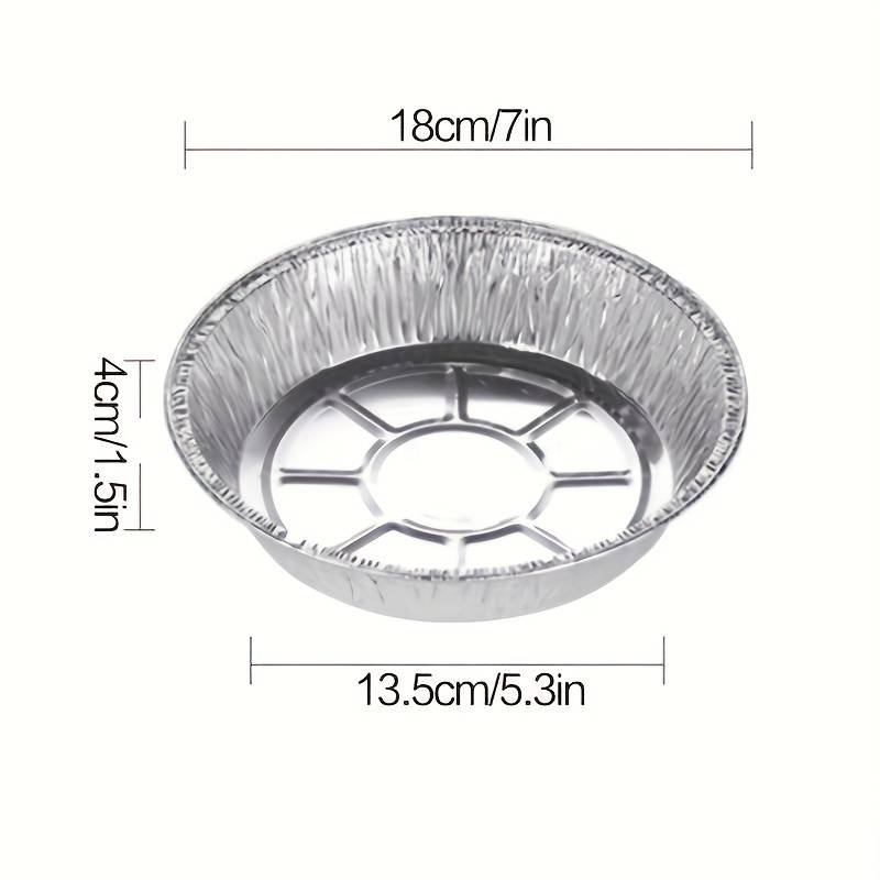 Set Of 10 Aluminum Foil Plates, Disposable Aluminum Frying Container, Kitchen Oil Absorbing Paper Container, Multipurpose Tin Foil Pad Set Of 10 Aluminum Foil Plates, Disposable Aluminum Frying Container, Kitchen Oil Absorbing Paper Container, Multipurpose Tin Foil Pad